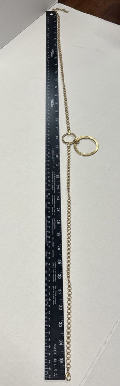 CABi Jewelry Lot 4 Gold Tone Necklaces Layered Statement Minimalist Bundle - Picture 9 of 16